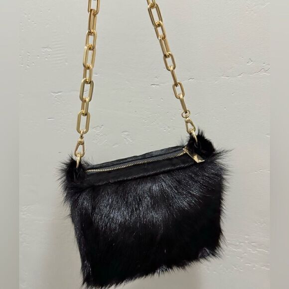Handmade Genuine Goat Hair-on Hide Purse/Shoulder Bag/ Crossbody - Picture 6 of 16